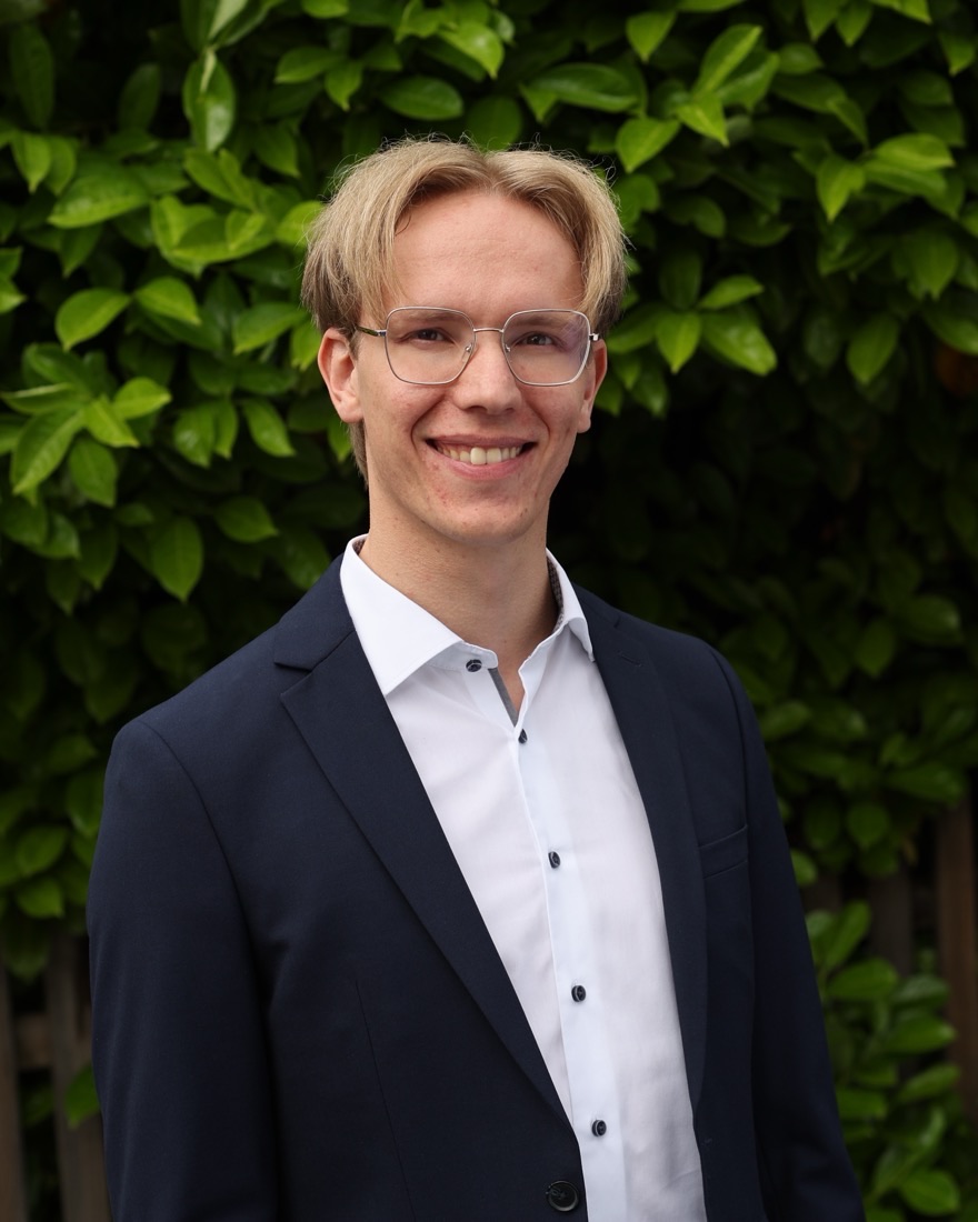 Porträt von Lucas Nothnagel, CDU-Kandidat für den Gemeinderat Weyhe